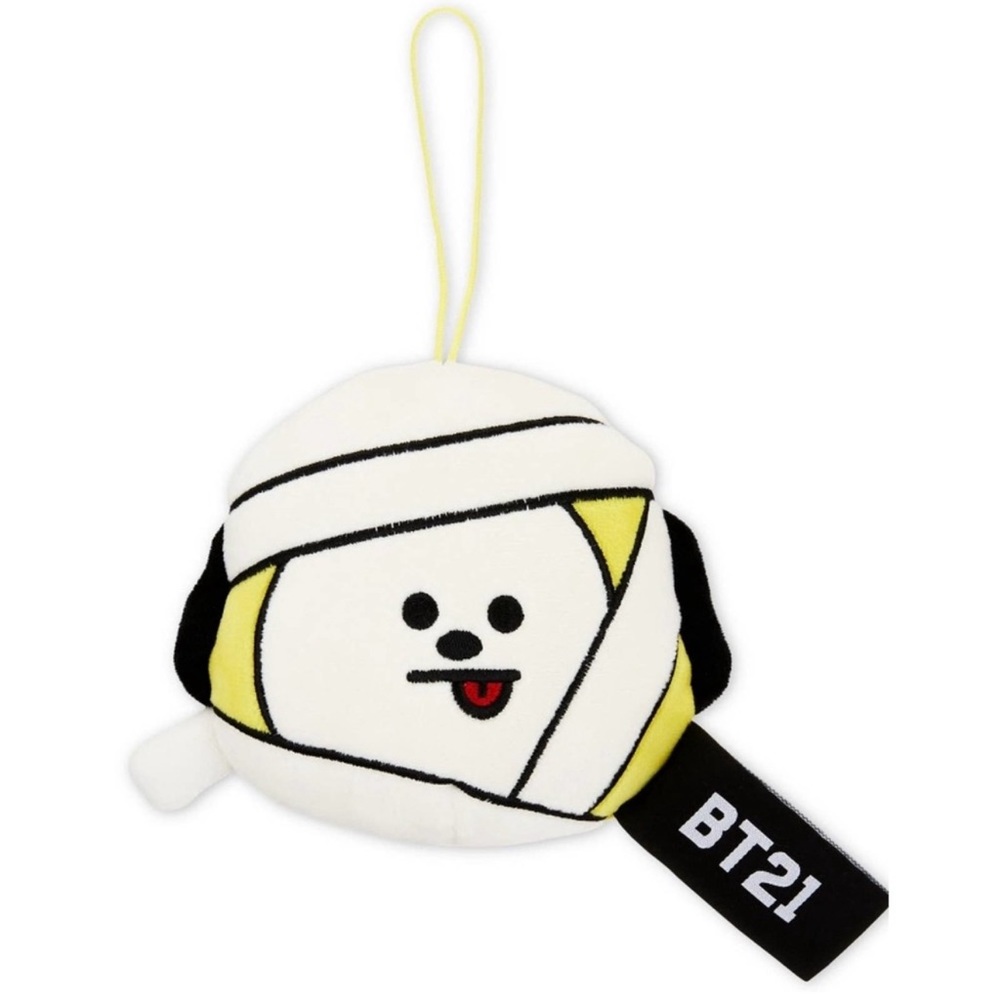 BTS BT21 Halloween Multi Purpose Soft Polyester Plush Bag Charm, Chimmy